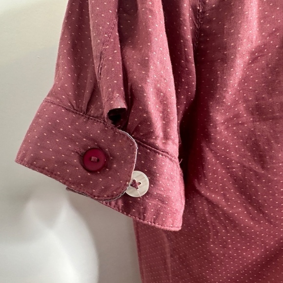 Isabella Sinclair Button Parade Blouse 100% Cotton Size Small - Picture 9 of 12